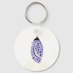 Porte-clés Cocon Papillon pourpre