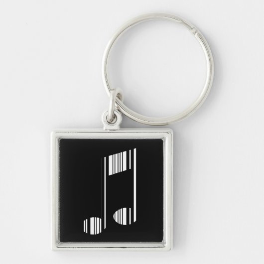 Porte-clés CODE À BARRES MUSICAL Musical Barcode Pattern (Devant)
