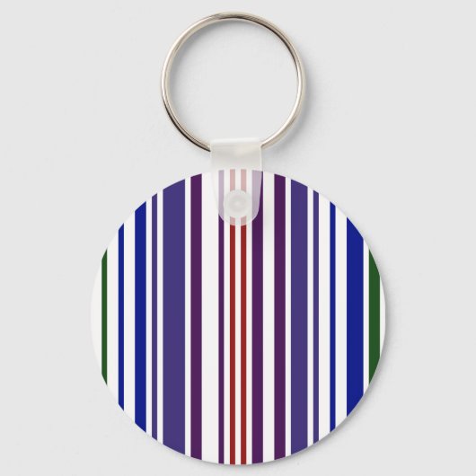 Porte-clés Code barre double arc-en-ciel (Recto)