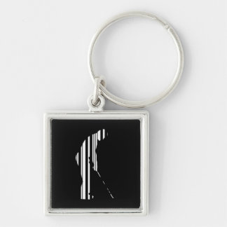 Porte-clés CODE BARRE GOLF Golfeur Golf Sports Motif Design