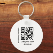 Porte-clés code barre personnalisé simple ajouter votre site  (Recto)