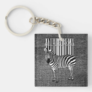Porte-clés Code barre Zebra