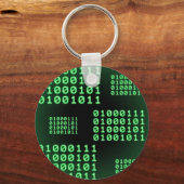 Porte-clés Code binaire pour GEEK (Recto)
