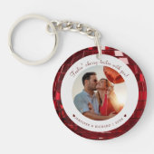 Porte-clés Codé Cherry Custom Valentine's Day Photo Heart (Devant)