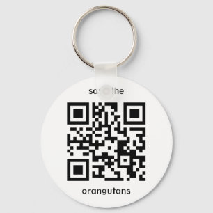 Porte-clés Code de l'orang-outan QR