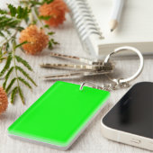 Porte-clés Code hexadécimal vert néon 00FF00 (Devant droit)