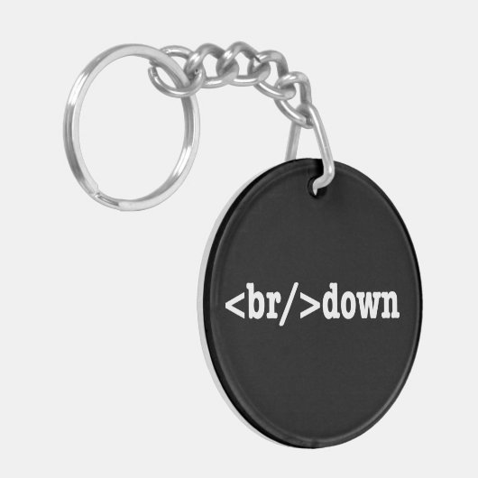 Porte-clés code HTML (Devant gauche)