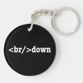 Porte-clés code HTML (Dos)