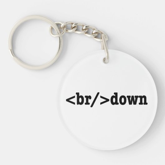 Porte-clés code HTML (Devant)