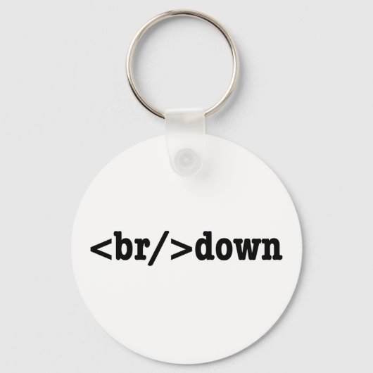 Porte-clés code HTML (Recto)