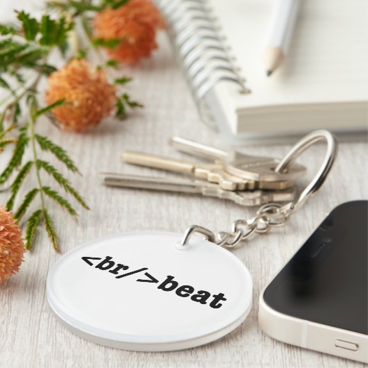 Porte-clés code HTML breakbeat (Devant droit)