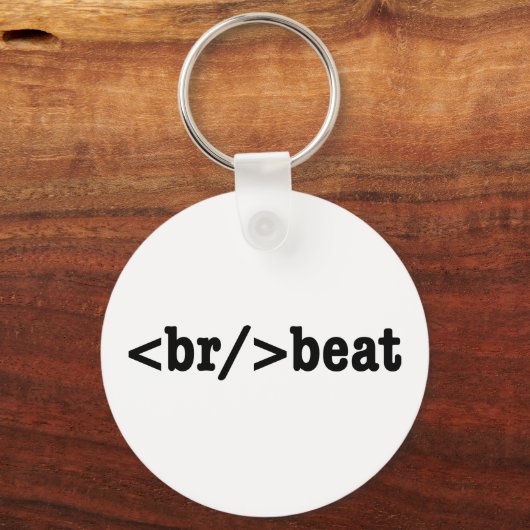 Porte-clés code HTML breakbeat (Recto)