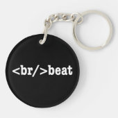 Porte-clés code HTML breakbeat (Dos)