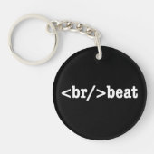 Porte-clés code HTML breakbeat (Devant)