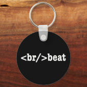 Porte-clés code HTML breakbeat (Recto)