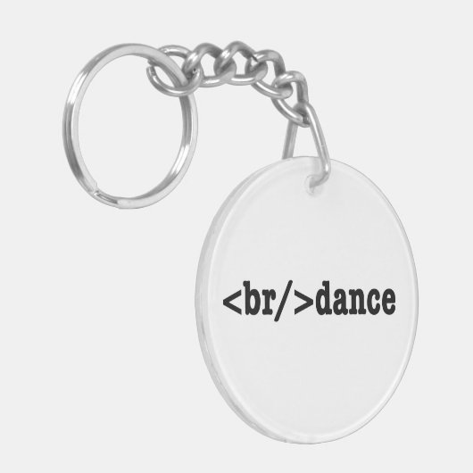 Porte-clés code HTML de rupture (Devant gauche)