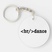 Porte-clés code HTML de rupture (Devant)