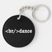 Porte-clés code HTML de rupture (Dos)
