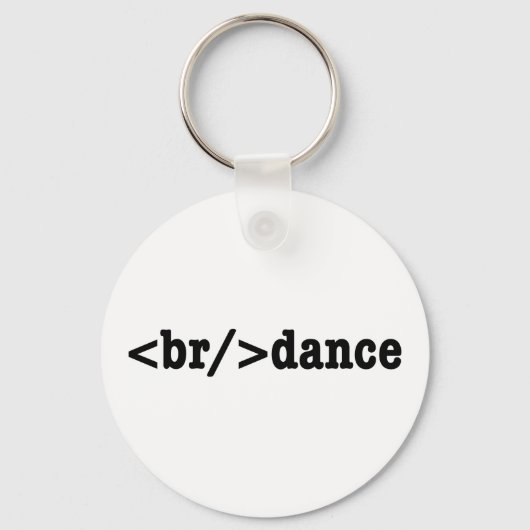 Porte-clés code HTML de rupture (Recto)