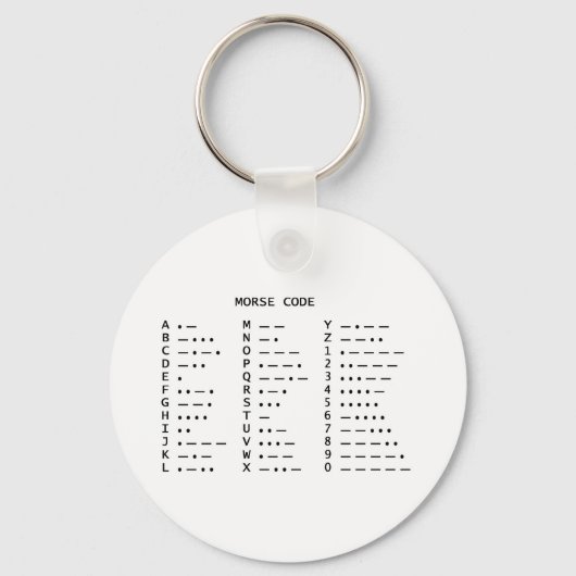 Porte-clés Code Morse (Recto)