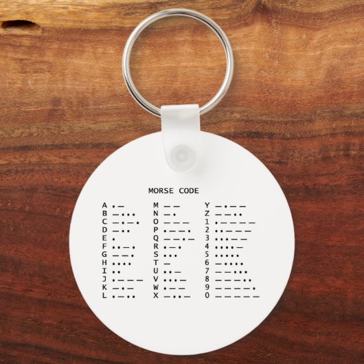 Porte-clés Code Morse (Recto)