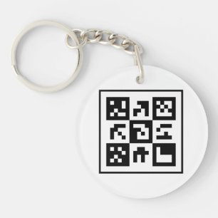 Porte-clés code qr