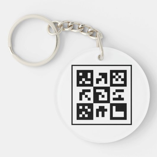 Porte-clés code qr (Devant)