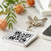 Porte-clés code qr (Côté)