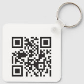 Porte-clés Code QR analysable pour perte (Dos)
