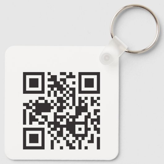 Porte-clés Code QR analysable pour perte (Dos)