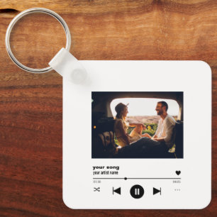 Porte-clés Code QR Chanson Personnalisé Avec Image Personnali