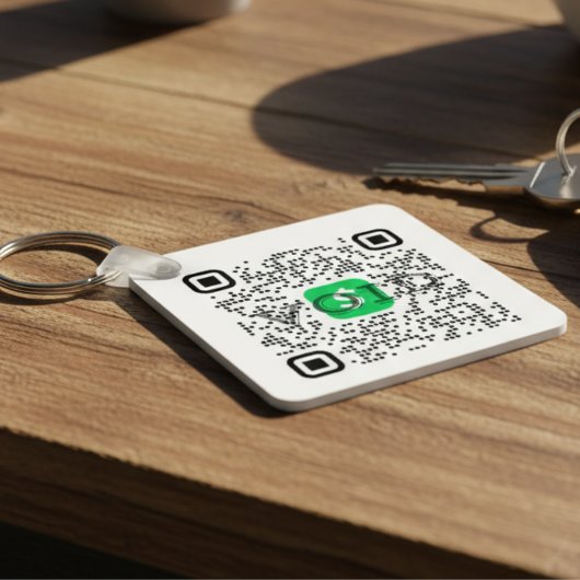 Porte-clés Code QR de l'application de trésorerie personnalis