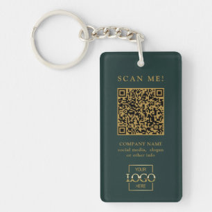 Porte-clés Code QR de logo d'entreprise personnalisé moderne