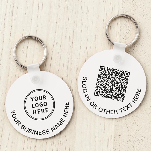 Porte-clés Code QR de logo d'entreprise promotionnel