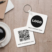 Porte-clés Code QR de logo d'entreprise promotionnel