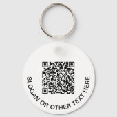 Porte-clés Code QR de logo d'entreprise promotionnel (Verso)