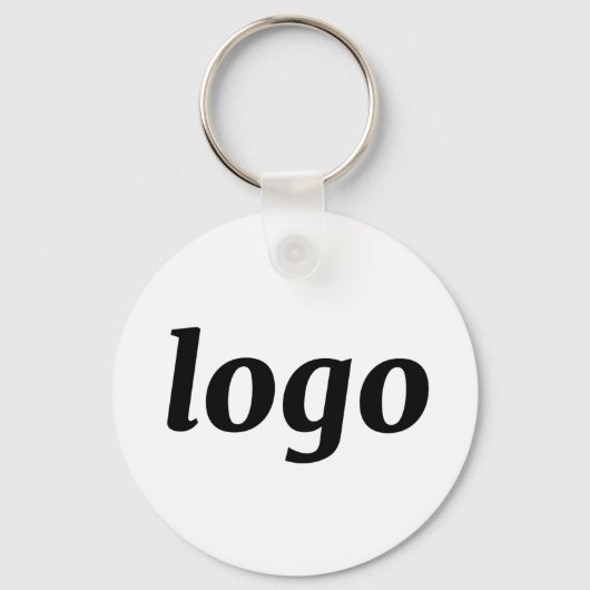 Porte-clés Code QR de logo simple pour le branding commercial (Recto)