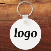 Porte-clés Code QR de logo simple pour le branding commercial (Recto)