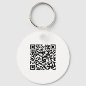 Porte-clés Code QR de logo simple pour le branding commercial (Verso)