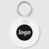 Porte-clés Code QR de logo simple Promotion des affaires (Recto)