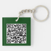 Porte-clés Code QR de sortie de la famille Loon (Dos)