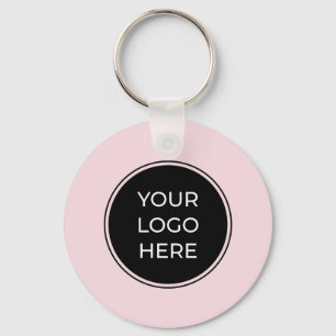 Porte-clés Code QR d'entreprise rose moderne