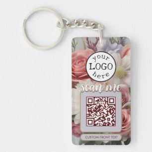 Porte-clés Code QR double pour les fleurs coupées d'entrepris