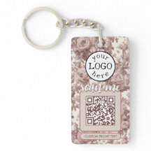 Code QR double pour les fleurs Roses Dusty d'entre
