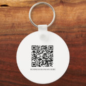 Porte-clés Code QR du logo professionnel personnalisé (Verso)