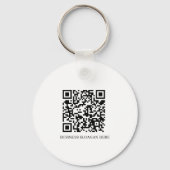 Porte-clés Code QR du logo professionnel personnalisé (Verso)