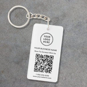 Porte-clés Code QR du logo promotionnel
