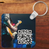 Porte-clés Code QR du musicien de bande Annonce (Verso)