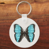 Porte-clés Code QR du papillon bleu (Recto)