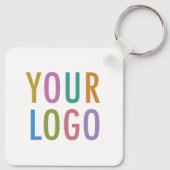 Porte-clés code QR en aluminium pour logo carré d' (Dos)